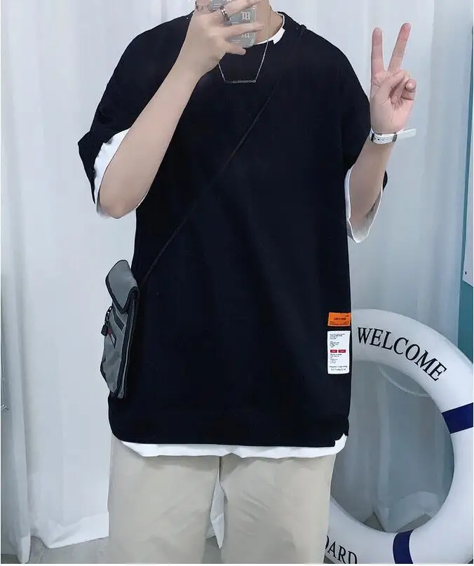 

2021 new summer men's T-shirt fashion cotton short-sleeved shirts
