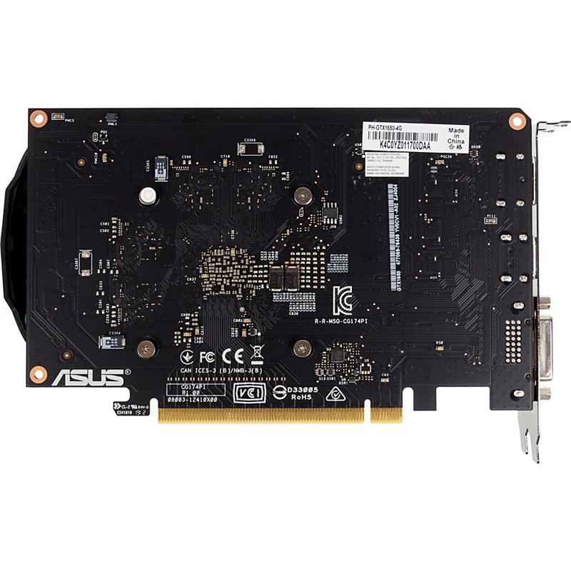 Видеокарта Asus PCI-E PH-GTX1650-4G NV GTX1650 4096Mb 128b GDDR5 1485/8002 DVIx1/HDMIx1/DPx1/HDCP Re | Компьютеры и офис