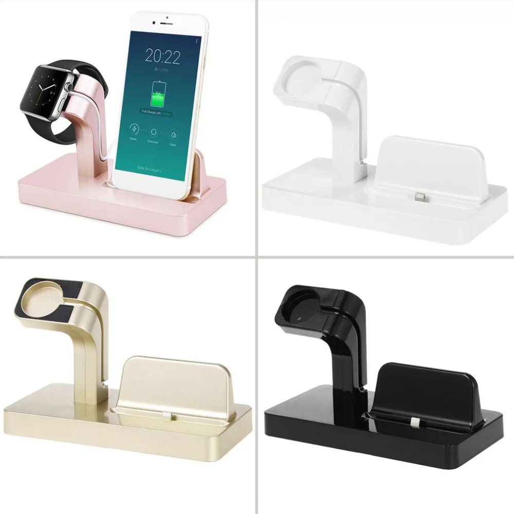 

2 In 1 Charging Dock Charger Holder for Iphone for IWatch for IPhone 6/6plus/6s/7plus for Apple Watch Bracket Phone Charger Dock
