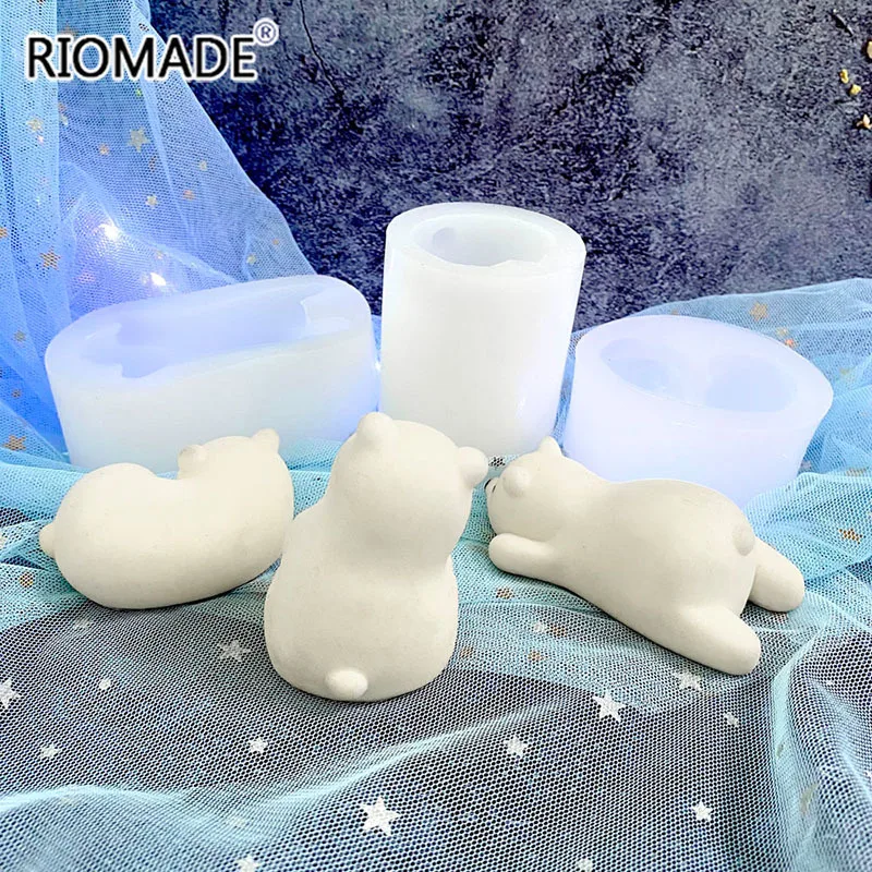 Polar силиконовая форма Медведь мусс для шоколада помадки торта 3D свечи