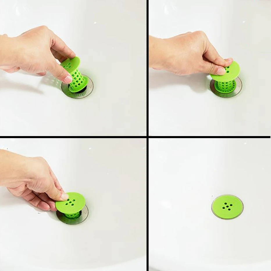 

Bathroom Drain Hair Catcher Bath Filter Stopper Plug Sink Strainer Sewer Dredge Device Shower Kitchen Tousle Accessories
