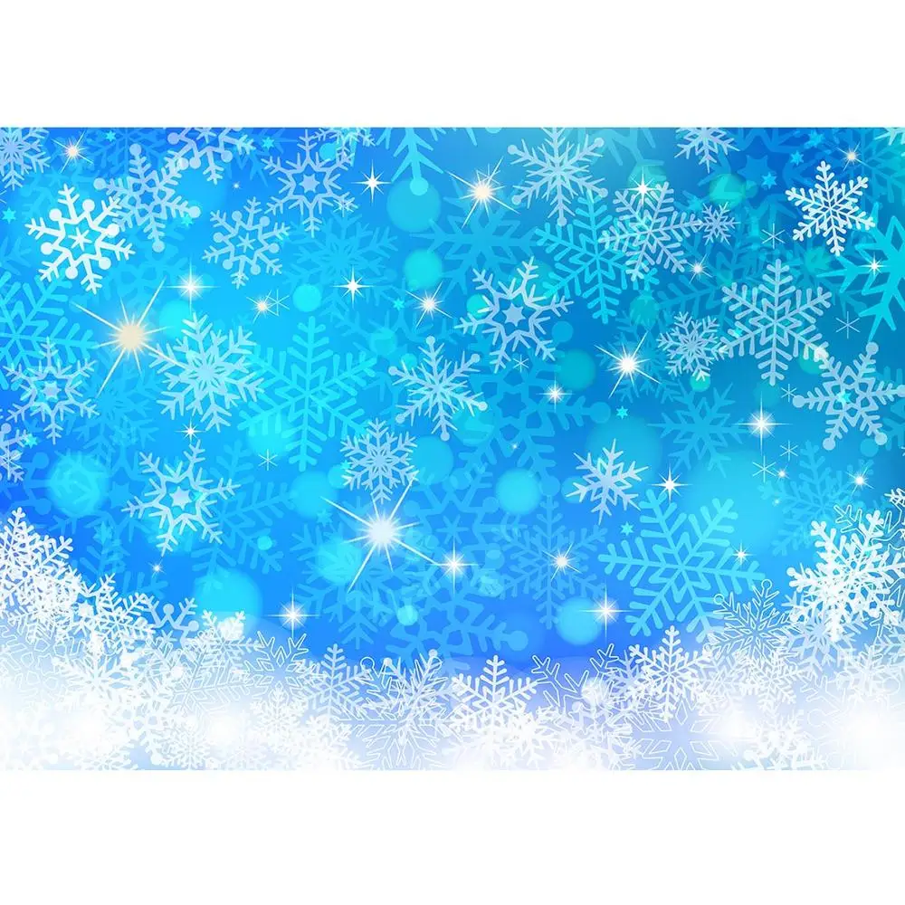 Рождественская тема снежинка снег Виниловый фон для фотосъемки Декор дети