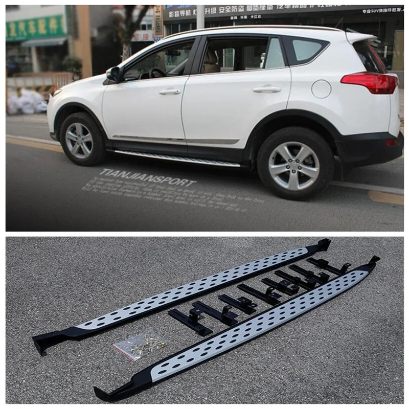 

Fits For Toyota RAV4 2013 2014 2015 2016 2017 2018 2019 2020 High Quality Aluminum alloy Running Boards Side Step Bar Pedals For