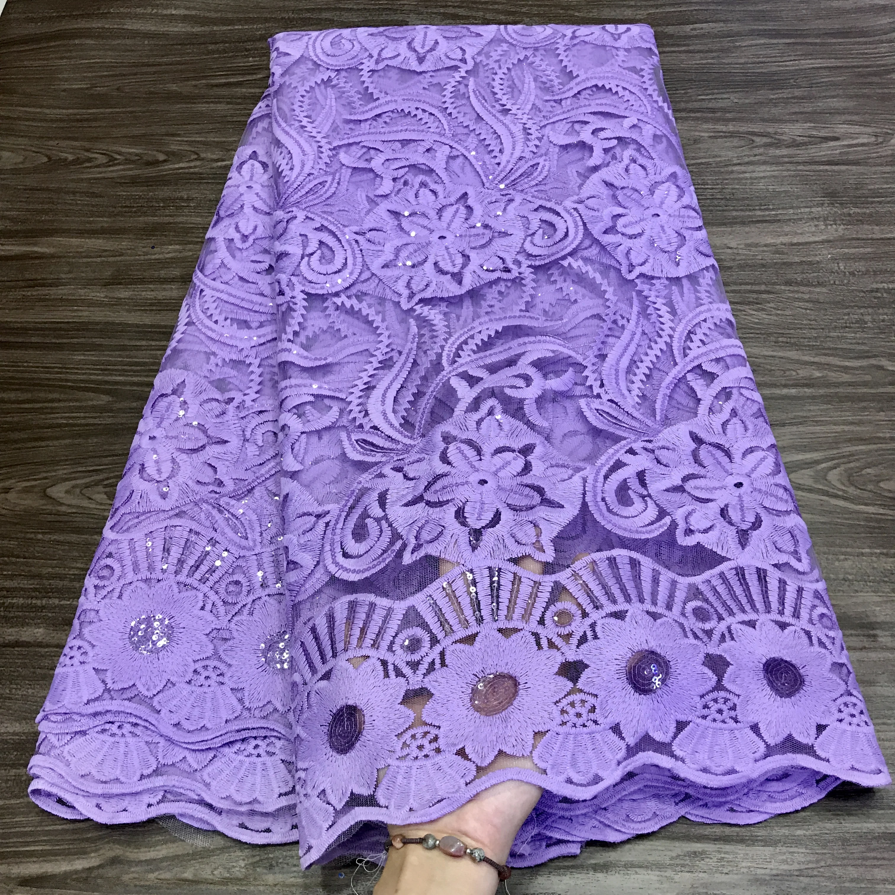 Белая нигерийская кружевная ткань африканская 2020 Высококачественная