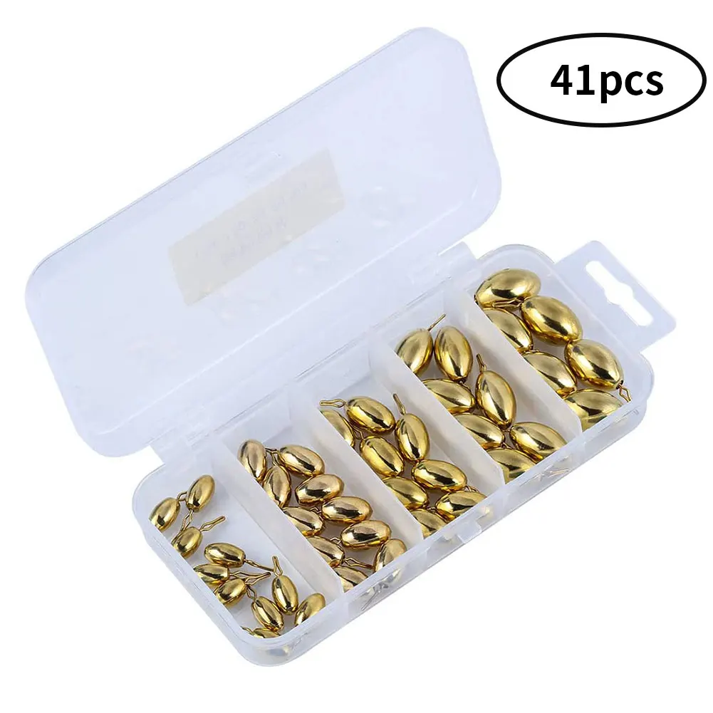 

Fishing Weights Sinker Kit Fishing Drop Shot Set For Sea River Fishing Outdoor Activities 41PCS Fishing Weights Fishing Gear
