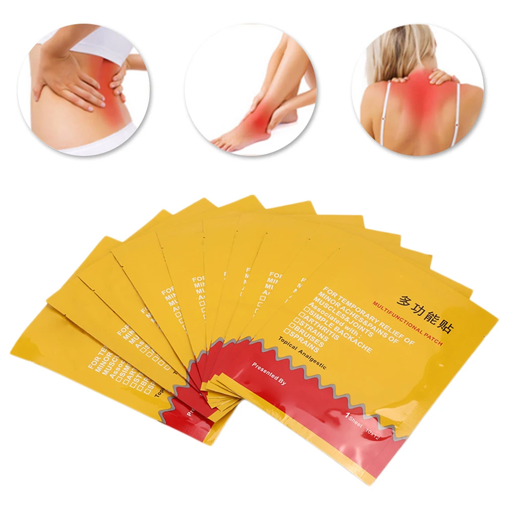 

10pcs Recipe Paste Injury Medicine Pain Relief Patch Stickers Chinese Herbal Plaster Back Knee Rheumatism Arthritis Balm Sticker