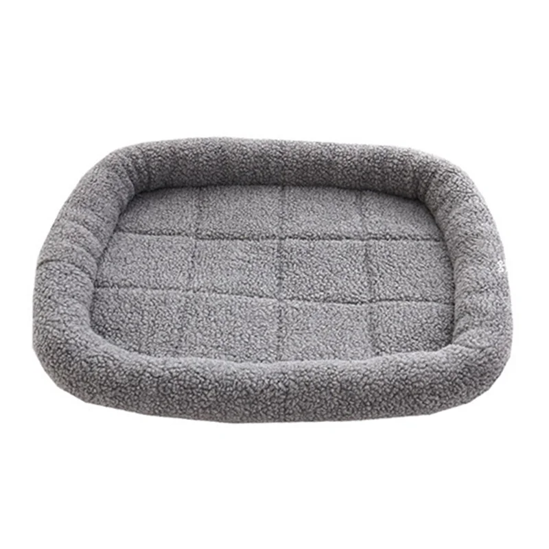 Собачья кровать теплый мягкий коврик для питомца нескользящий Прочный моющийся