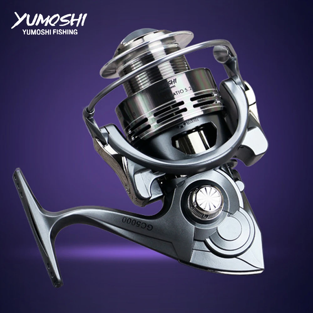 

yumoshi wheels baitcasting wheel casting spinning reels fishing reel 13BB+1Gapless metal carbon mlinete carretilhas de pescar GC