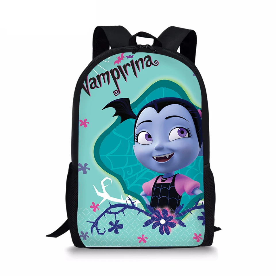 Children's School Backpack Vampirina Prints Pattern Kids Backpack Cartoon Design Toddler Boys Girls School Book Bags