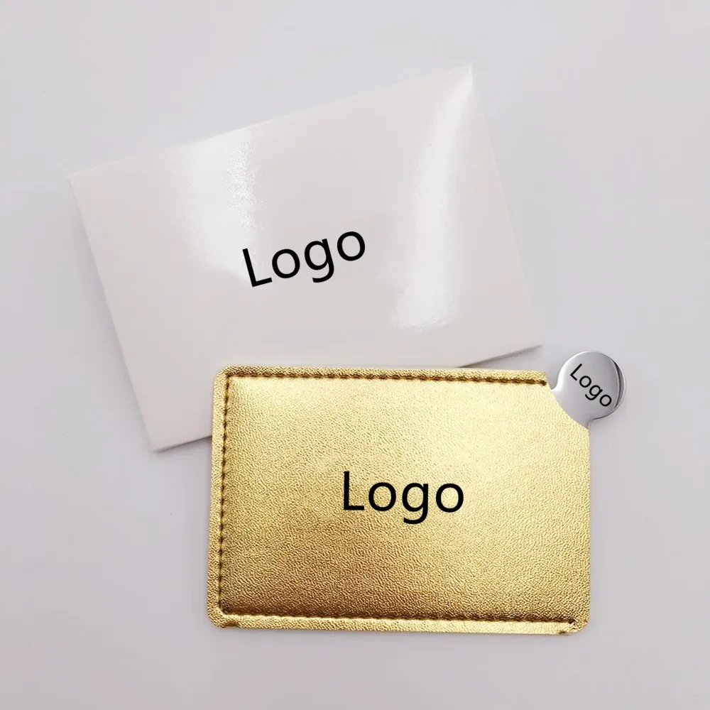 Индивидуальное зеркало для макияжа с логотипом клиента небьющееся маленькое из