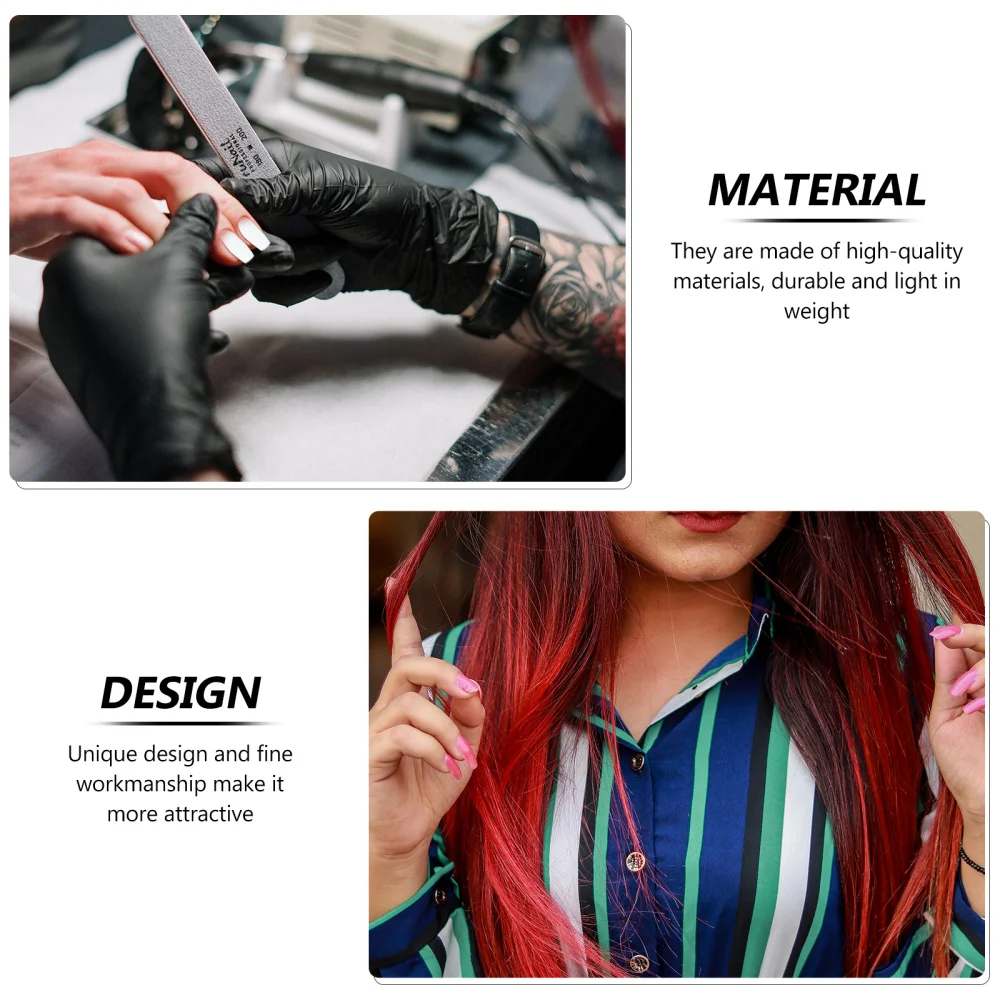 

500Pcs T-shaped Artificial Nail Pieces French Style Nail Decals Woman Nail Tips