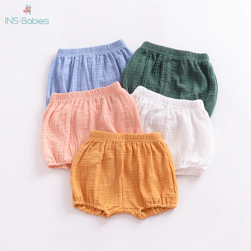 Летние шорты для маленьких девочек новые детские мальчиков однотонная Одежда