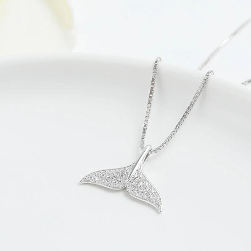 Женское Ожерелье чокер русалка с фианитом|Ожерелья подвеской| |