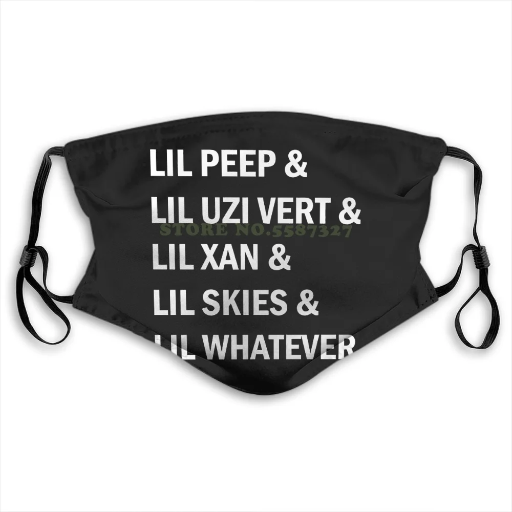 

Lil Peep Uzi Xan Skies Black New Fashion For Men Women Face Masks