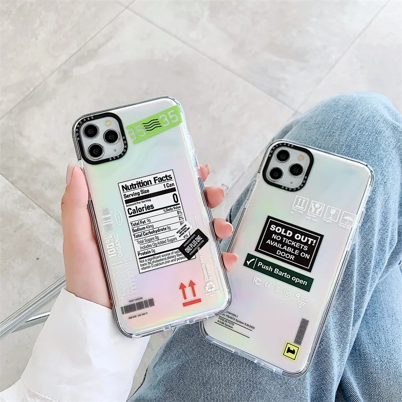 Милые личные метки INS лазерная карта бумажная этикетка для Iphone 7 8 Plus 11 12 Pro X XS MAX |