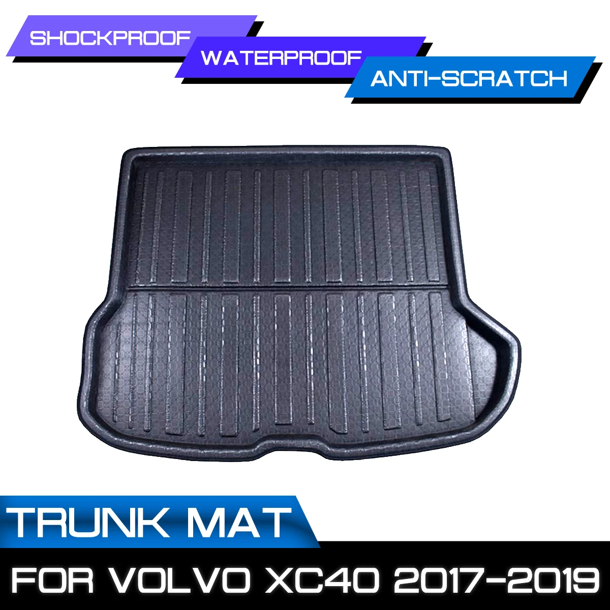 

Floor Sheet Carpet Mud Car Rear Trunk Cargo Mat Auto Boot Liner Tray Protector Waterproof For Volvo XC40 2017 2018 2019