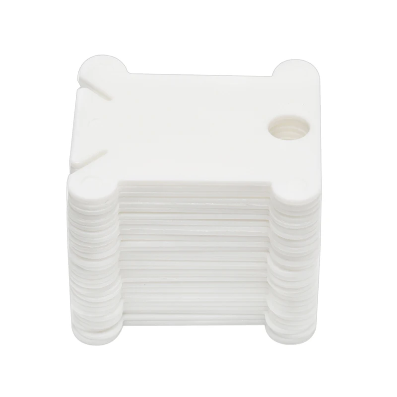 White LMDZ 120/100/50/20 шт. Пластик нитки мулине ремесло катушка с нитками, вышитая бисером пластиковый держатель для хранения Швейных ниток печатная плата - Цвет: White