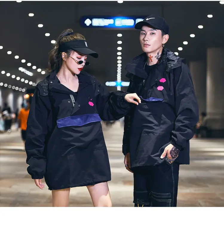 

2020 autumn The new jacket listing hooded Sportswear loose tooling black thin Hot windbreaker trend Free shipping On Sale