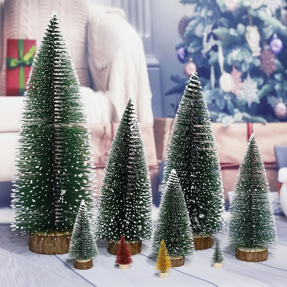 3 шт. новая Маленькая рождественская елка искусственные украшения для стола