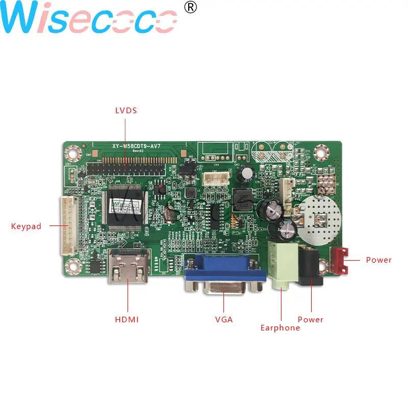 Wisecoco 15 0 дюймов 1024 × 768 IPS ЖК-экран 20 контактов LVDS с плата драйвера наушников VGA M150GNN2