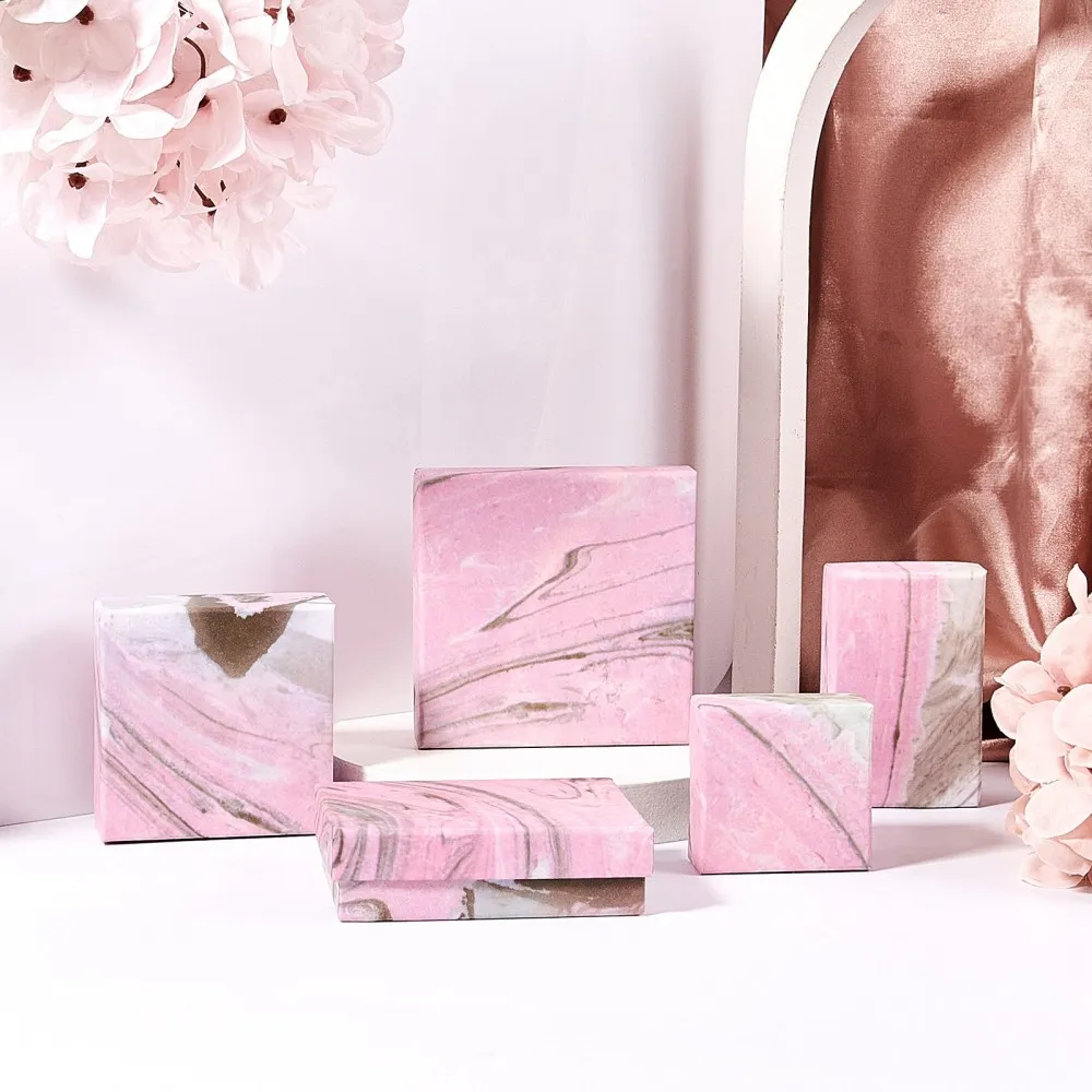 Бумажные картонные коробки для ювелирных изделий упаковочные рождественские