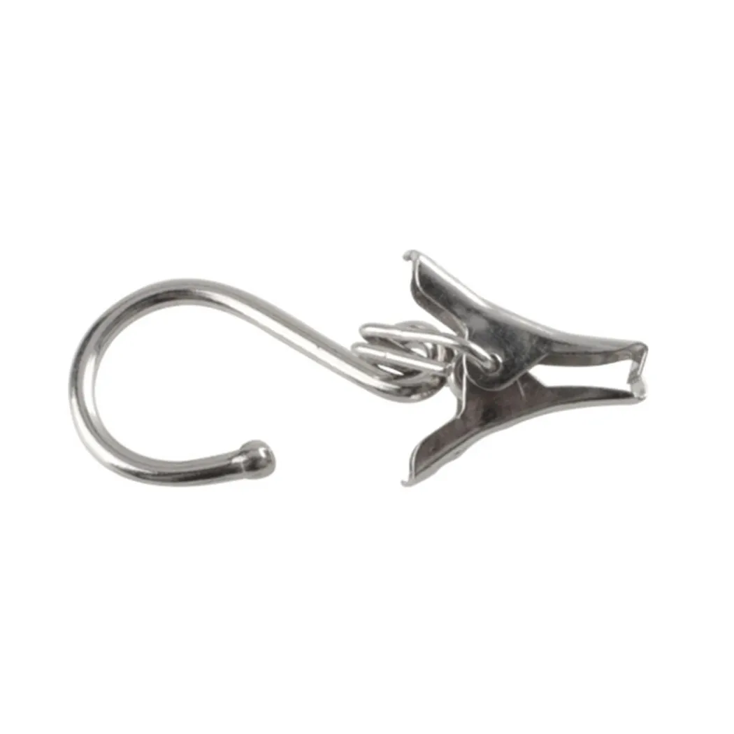 

For Curtain Curtain Hook Home Hook Lights Metal Rustproof Silver 25pcs