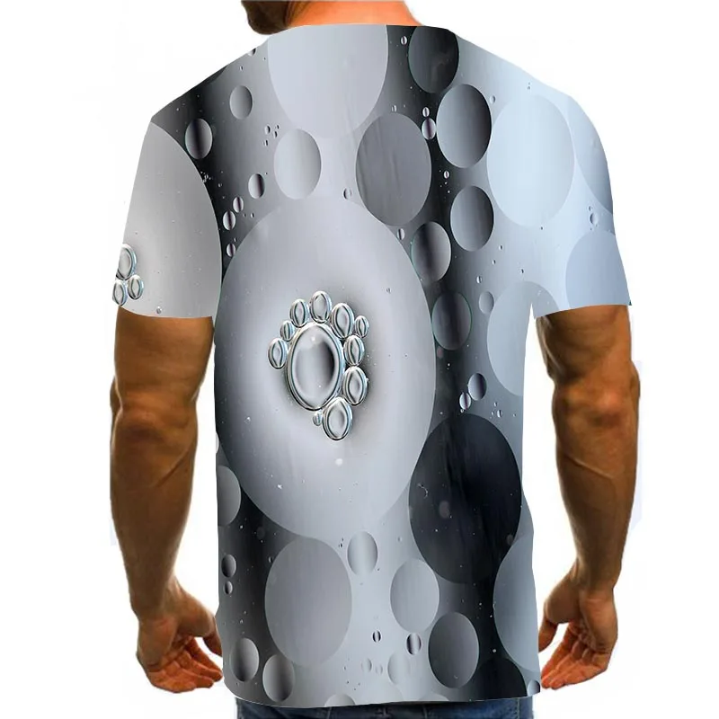 

Men's Water Drop Shirt 3D Print T-Shirt Summer Abstract Graphic Tees Pattern Tops