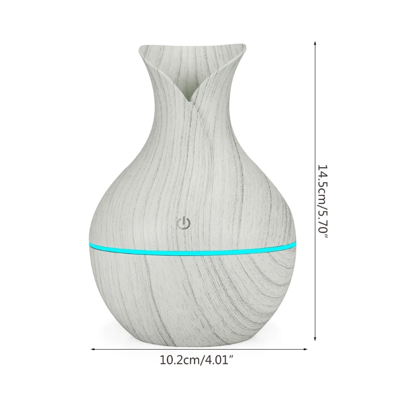 CPDD красочный светящийся увлажнитель воздуха с текстурой древесины USB-разъемом |