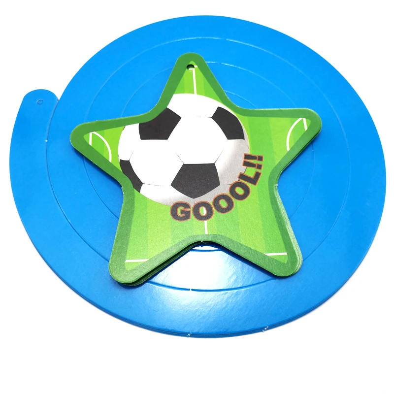 

1set/lot Football Theme Decoration Soccer ball Design DIY Ceiling Hanging Spiral Kids Boys Favors Events Party Supplies