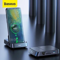 baseus usb c hub dock station usb 3 0 for samsung s20 note 20 hdmi compatible card reader type c usb splitter for huawei p40