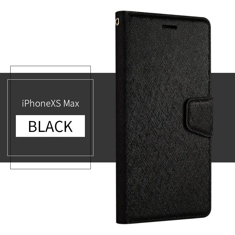 Мягкий кожаный чехол для iPhone XR XS MAX 8 Plus 7Plus 8 7 6Plus 6S 6 flip wallet TPU case