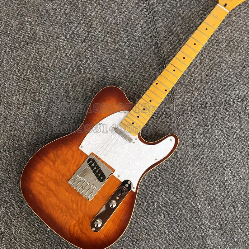 Совершенно стандарт электрогитары Клен гриф Custom Shop Sunburst музыкальный инструмент гитара, Канада гайка, Италия галлиструны