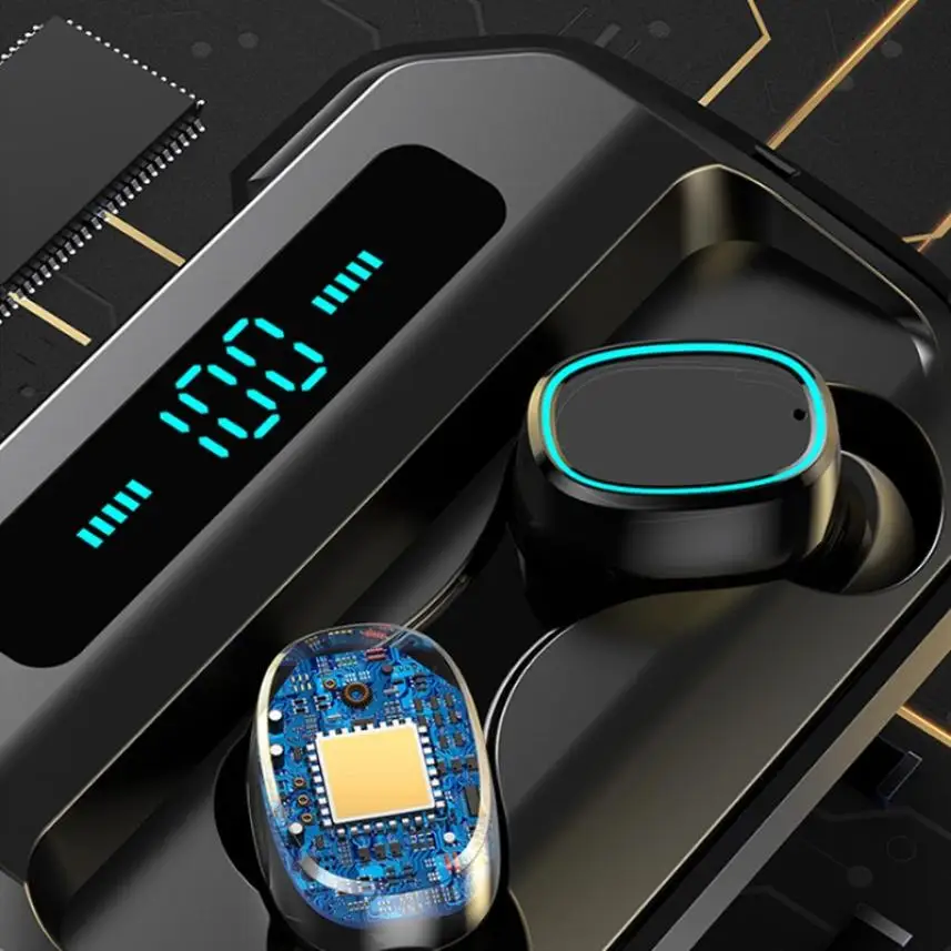 M8 наушники-вкладыши TWS с 5 0 Bluetooth наушники беспроводные мини активной функцией