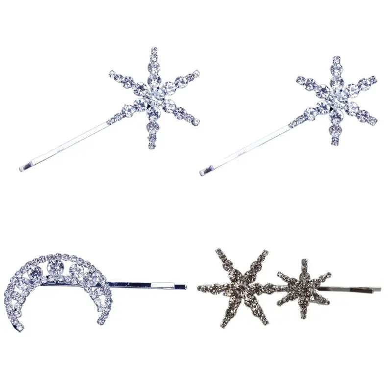 Минималистский Блеск Искусственный бриллиант Стразы шпильки дамские свадебные