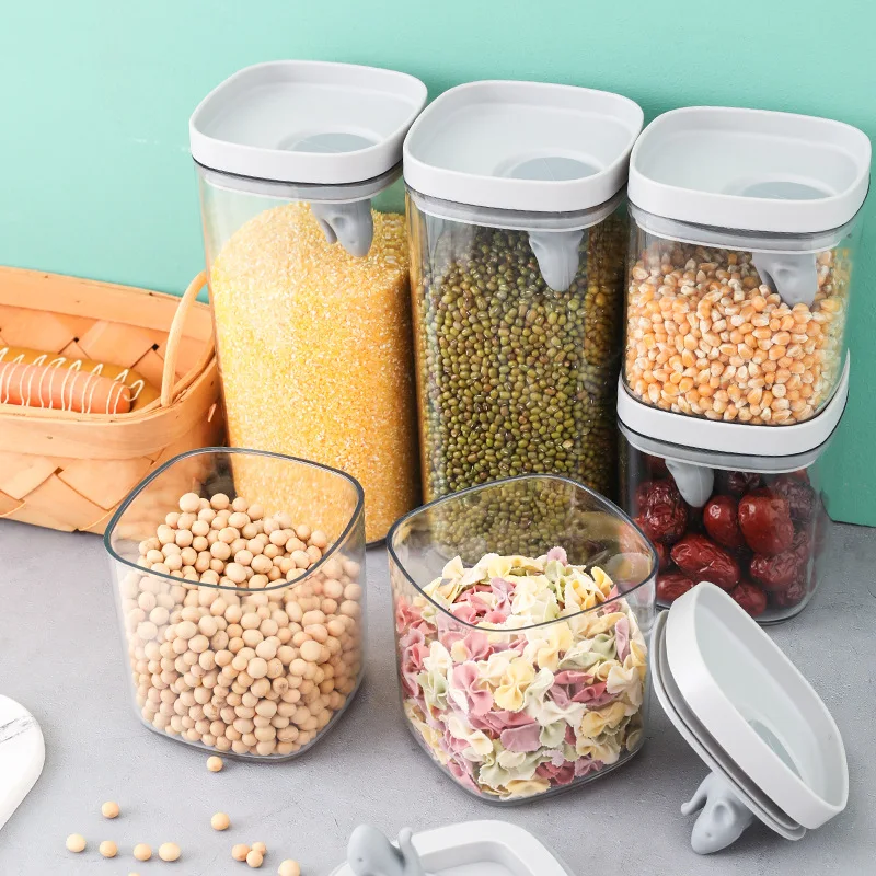

550/2000mL прозрачный Пищевая бутылка для хранения закуски бутылки фруктового сока утолщенная герметичная пищевая промышленность сохранения б...
