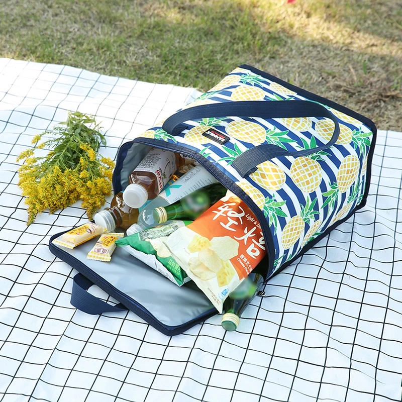 Новая ткань Оксфорд цветная Портативная сумка для обеда изоляционная складная