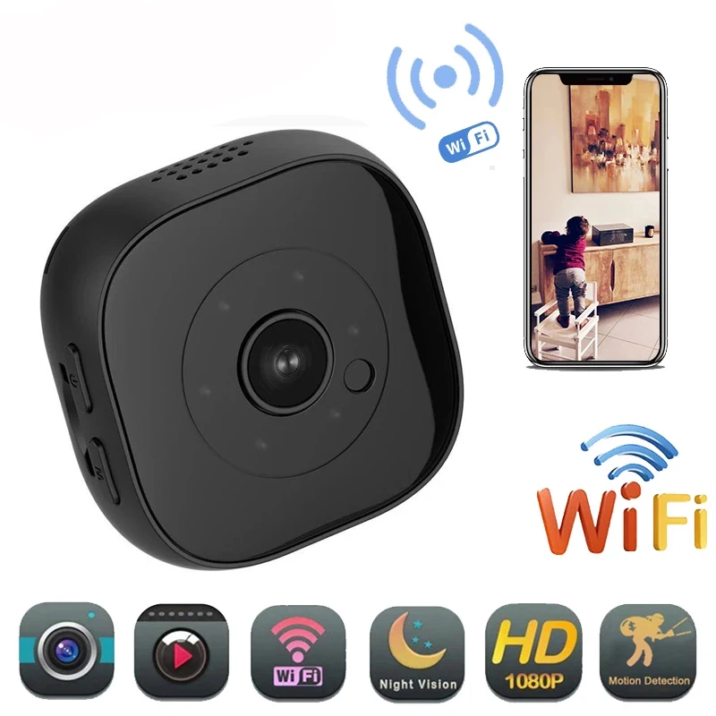 

HD 1080P wifi IP mini camera Camcorder Infrared Night Version Micro Camera DVR Remote Control Motion Sensor Cam Video recorder