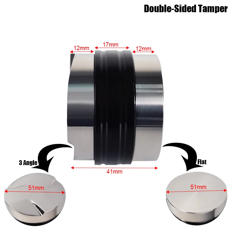 

Coffee Barista Tools Tamper 51mm Corner Espresso Coffee Maker Milk Frother Jug Pod Intelligent Dosing Ring Needle For Filter