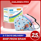 Подходит на возраст от 2 до 13 лет для детей от FFP2 Mascarillas толще 5 Слои детей fpp2 Маска Анти-туман защитная маска для лица, респиратор многоразовый ffp2mask