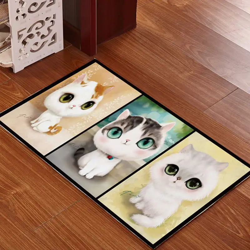 Коврик для ванной из пены с эффектом памяти Противоскользящий коврик 3D принтом