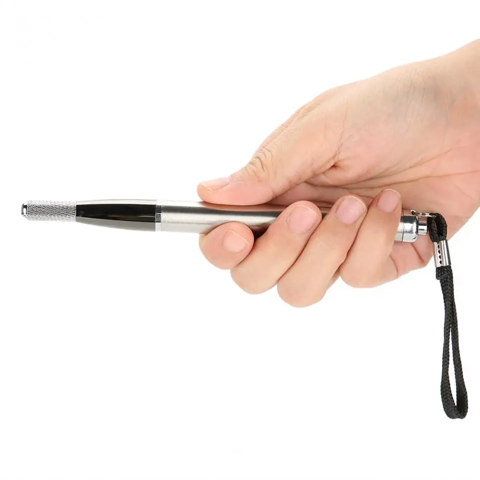 

2Pcs Multifunctional LED Lamp Tattoo Manual Pen Semi Permanent Makeup Eyebrow Tattoo Machine For Beginner Practice Supplies