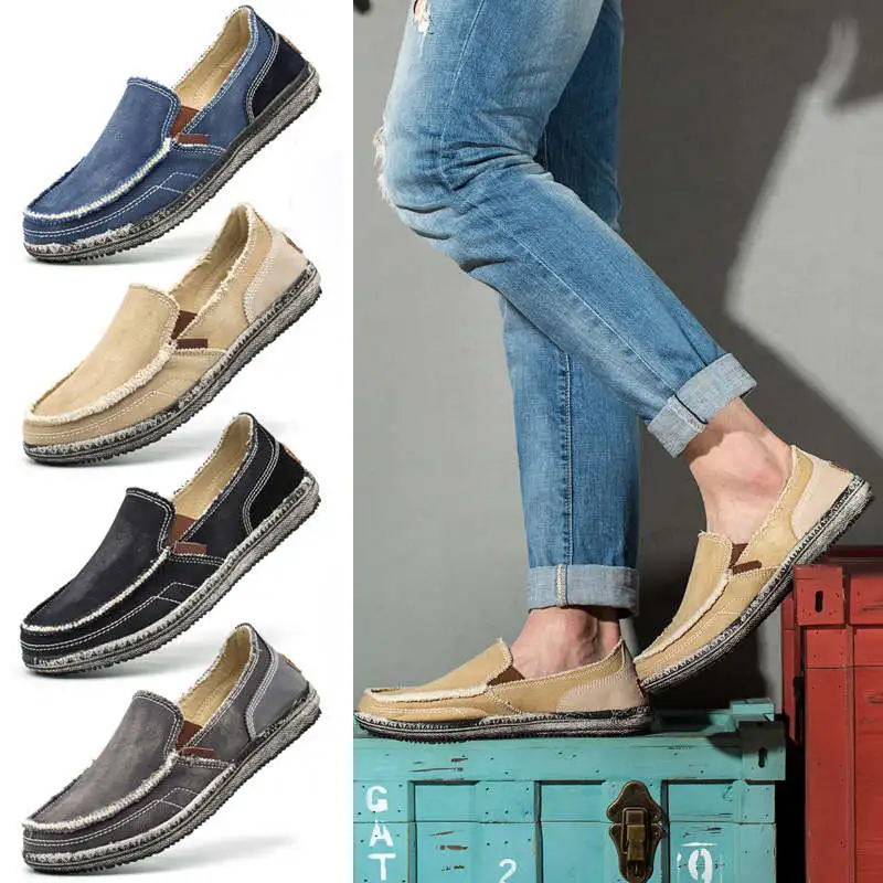 

Summer Casual Sneaker Low Top Large Sizes Shoes for Men Brands Comfortable Men's Fashion Outdoor Walking Canvas Sneakers 168B