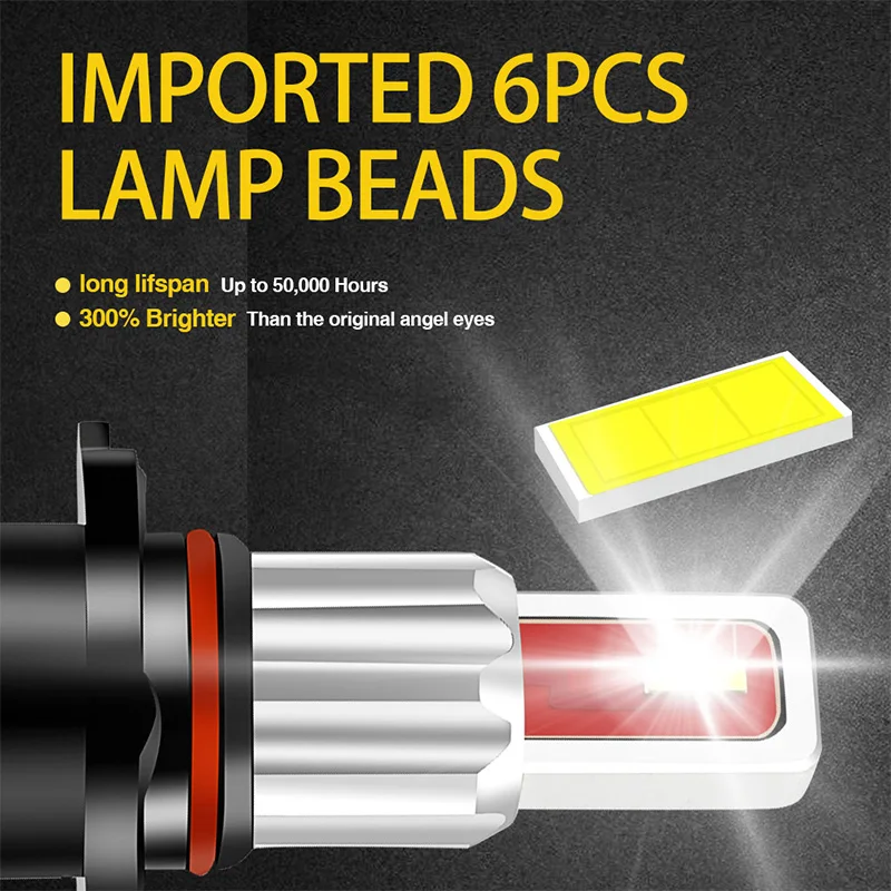 2 шт. 9005 светодиодные HB3 9006 HB4 автомобильные противотуманные фары для Mazda 6 3 CX-5