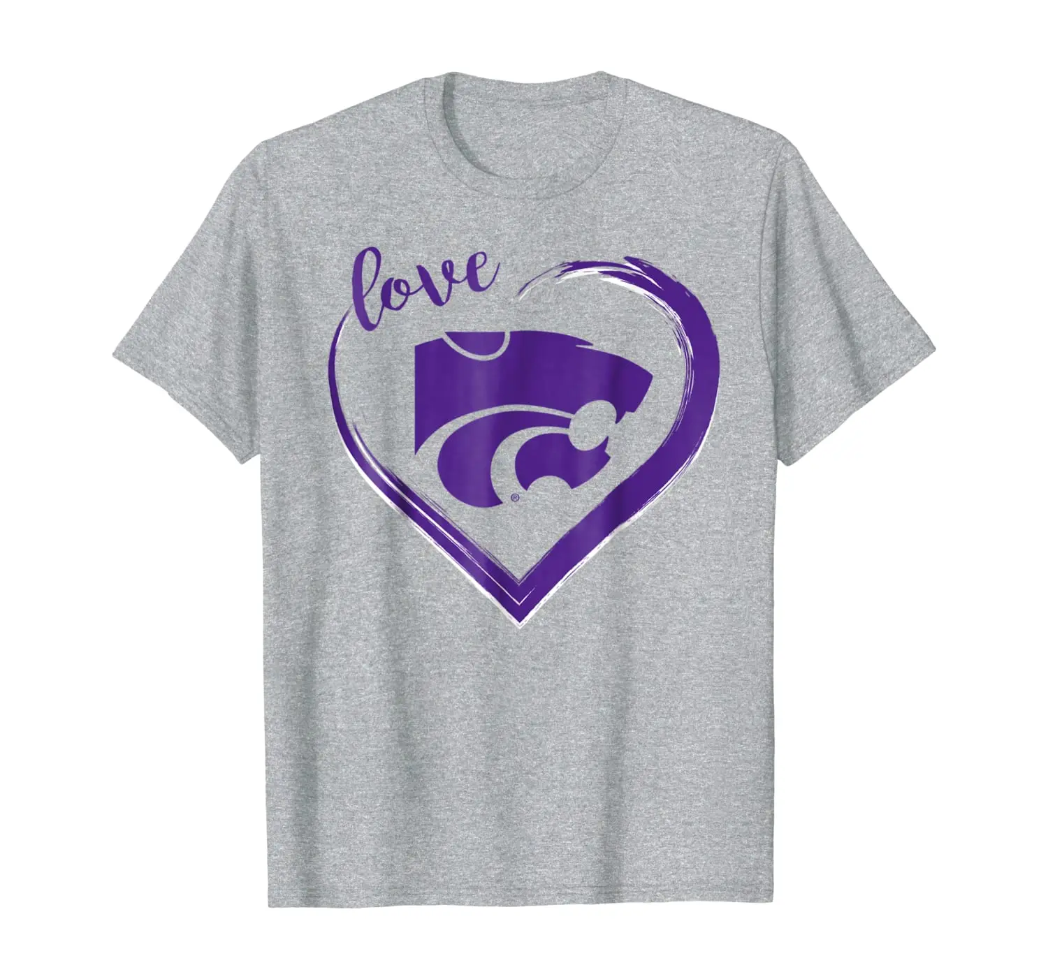 

Kansas State Wildcats Love The Purple Kstate Mascot T-Shirt