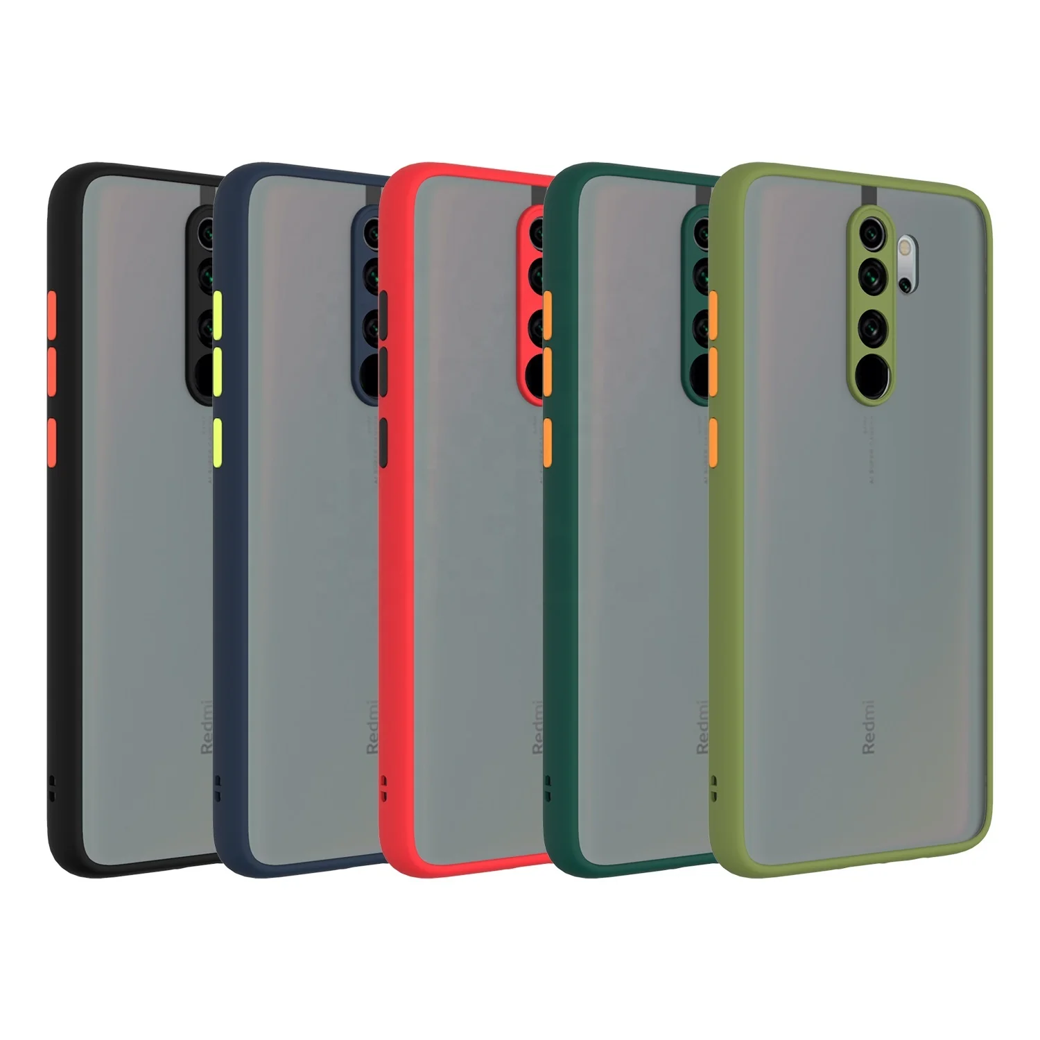 

Durable Cover Matte Translucent PC Shockproof Phone Case For Xiaomi Redmi Note 10 9S 9 Pro 8A 7A Note 8 8T 7 7S 6 K30 Pro K20
