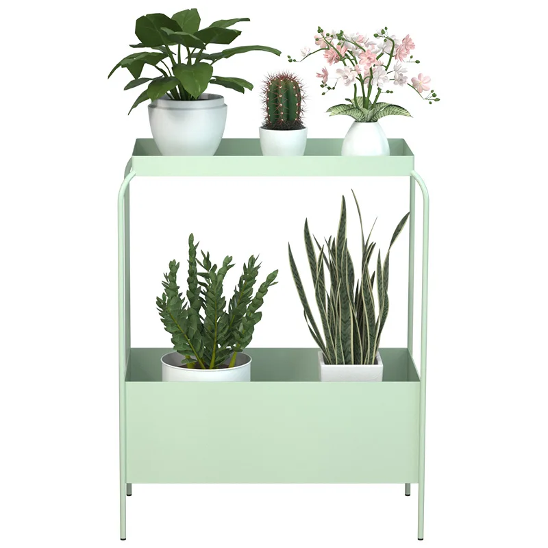 

High-temperature baking varnish craft Nordic indoor flower rack storage rack super large capacity storage iron floor-type flower