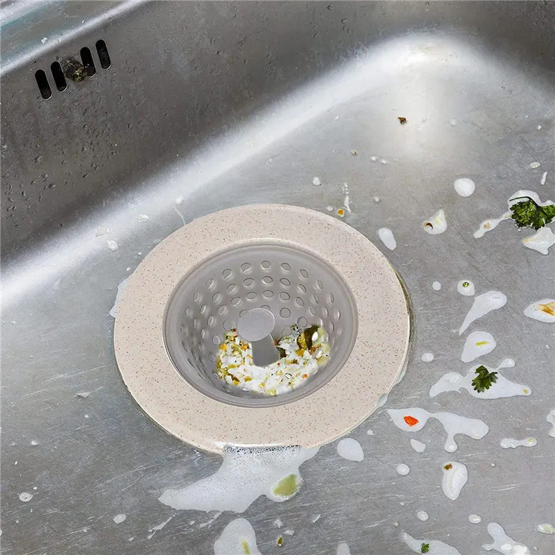 

Newly Anti Clog Flexible Sink Strainer 4 Pcs Kitchen Basket Catcher 4.3 Inch Wide Rim Perfect for Most Sink Drains XSD88