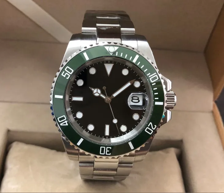 

Sapphire crystal 40mm PARNIS black dial 21 jewels Automatic Self-Wind movement ceramic bezel luminous men's watch 382A