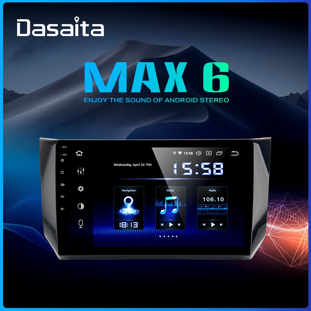 Dasaita 10 2 &quotAndroid 9 0 2.5D мульти Сенсорный экран автомобиля радио для Nissan Sylphy/B17 Sentra