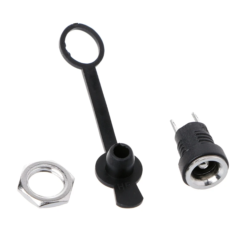 

5.5mmx2.5mm Female DC Power Jack Plug Socket Waterproof Panel Mount Connector
